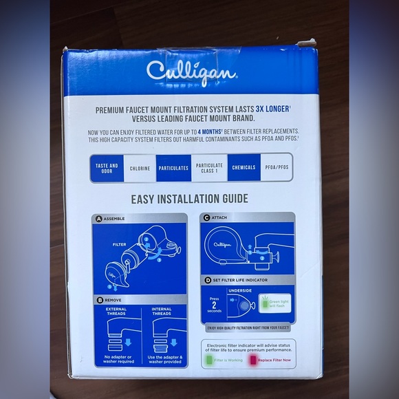 Culligan CFM-300CR, Faucet Mount Water Filter System - Picture 2 of 5